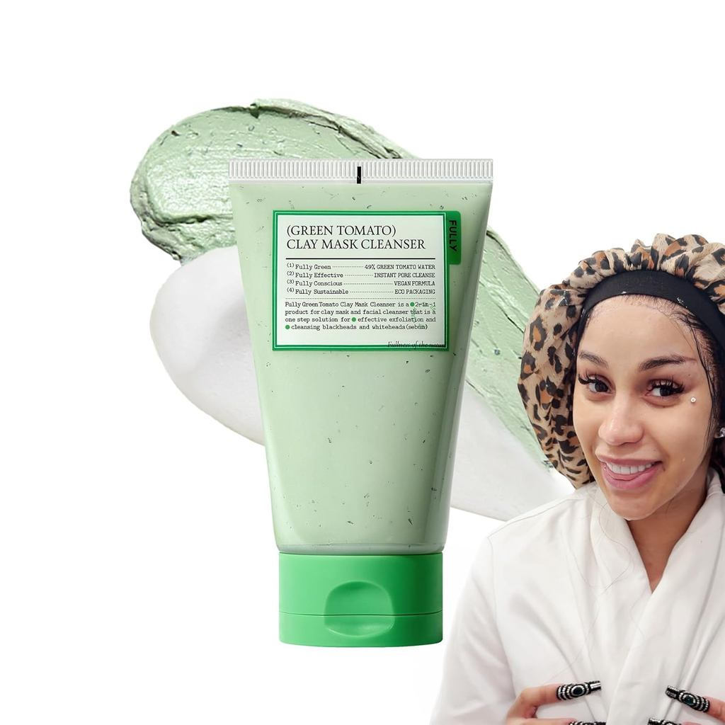 FULLYGreenTomatoPoreCleanser, CardiBsClayMaskCleanserforDeepPoreCleanse & PoreMinimizer, khead & Seb