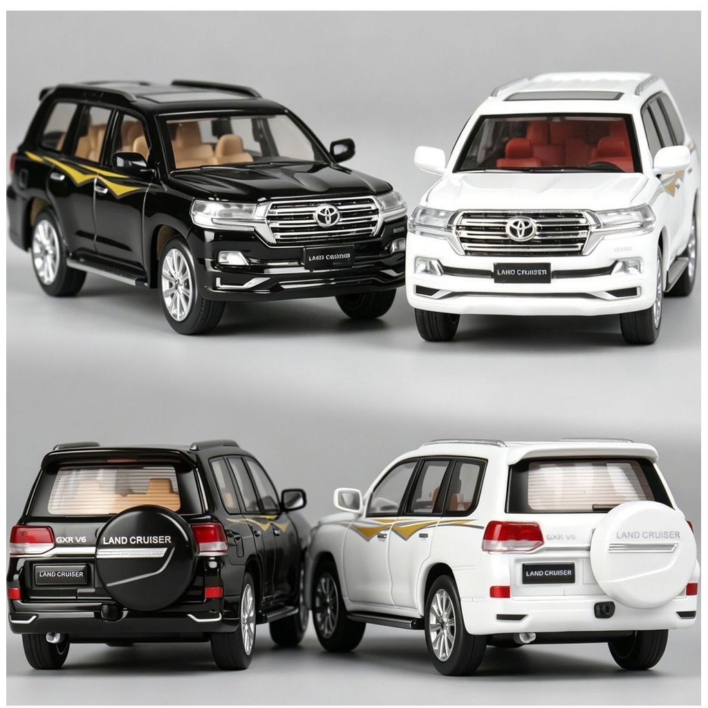 Jackie Kim 1/64 Toyota Land Cruiser LC200 Hợp Kim Diecast Xe Mô Hình Đồ Chơi Quà Tặng Sinh Nhật