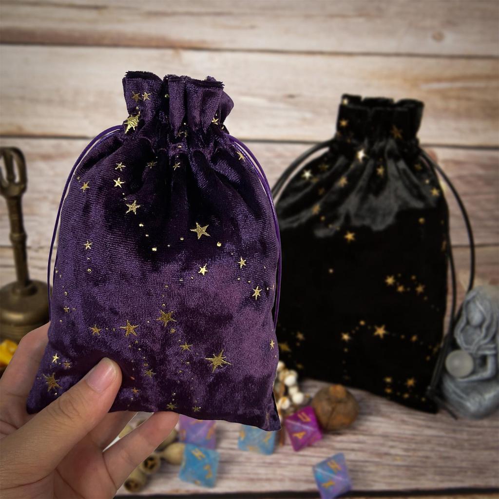 Túi đựng đồ trang sức nhung Tarot có dây rút Túi đựng đồ đa năng cho thẻ Runes và trang sức sonlekvn