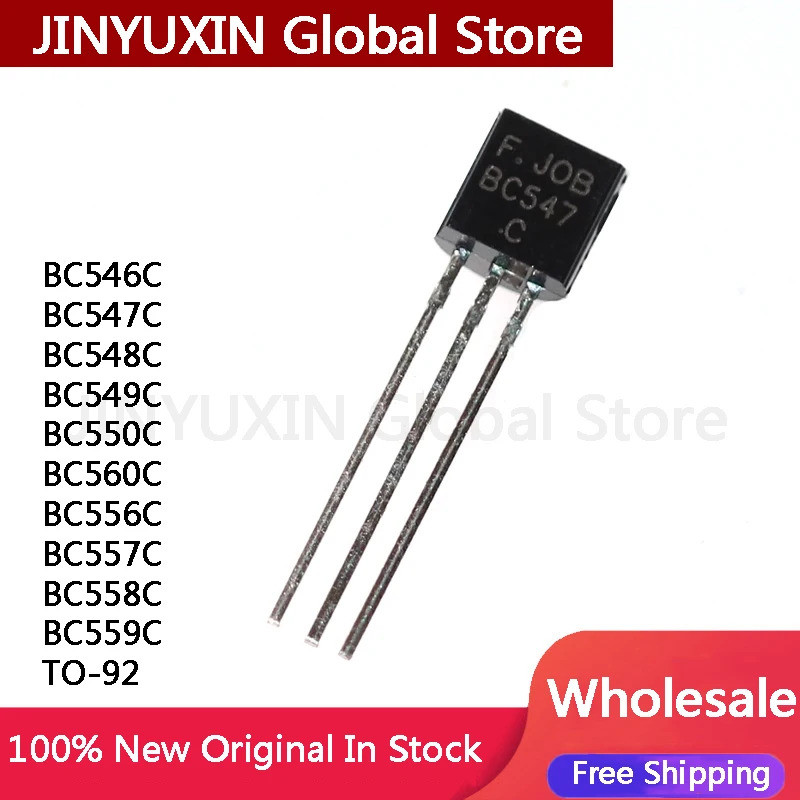 10 Chiếc BC546C BC547C BC548C BC549C BC550C BC560C BC556C BC557C BC558C BC559C TO-92 IC Chip Còn Hàn