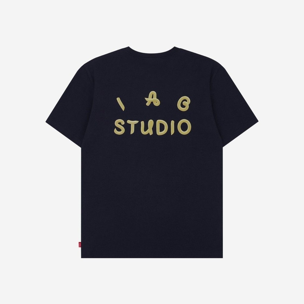 Unisex IAB STUDIO Rời Hợp Thời Trang Mùa Hè Cùng Phong Cách Cotton Áo Thun Đế Ngắn