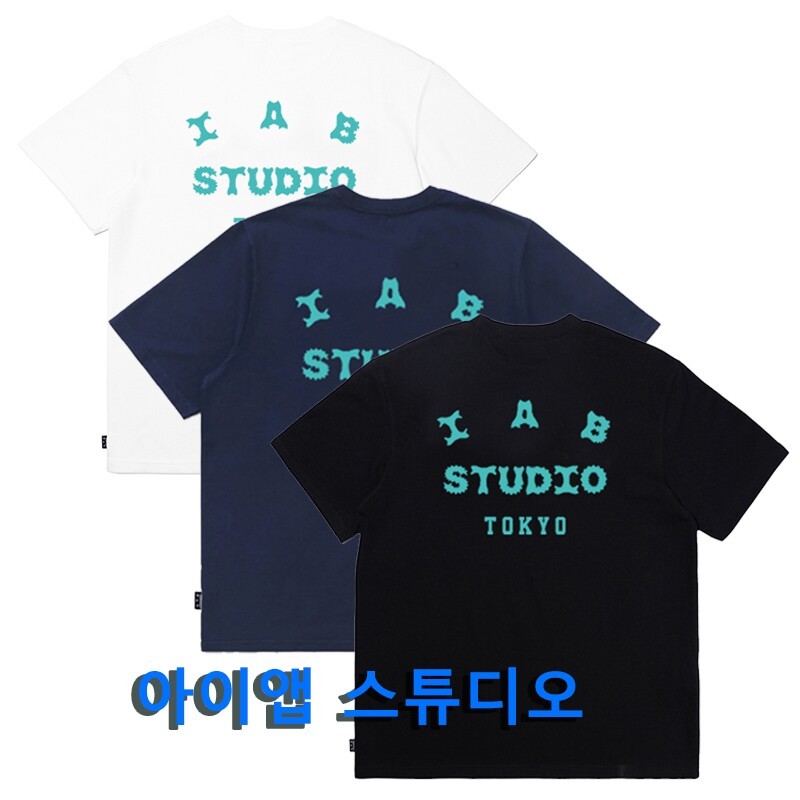 Mùa hè thoáng khí cổ tròn IAB STUDIO TOKYO Dạo phố Unisex Top 588