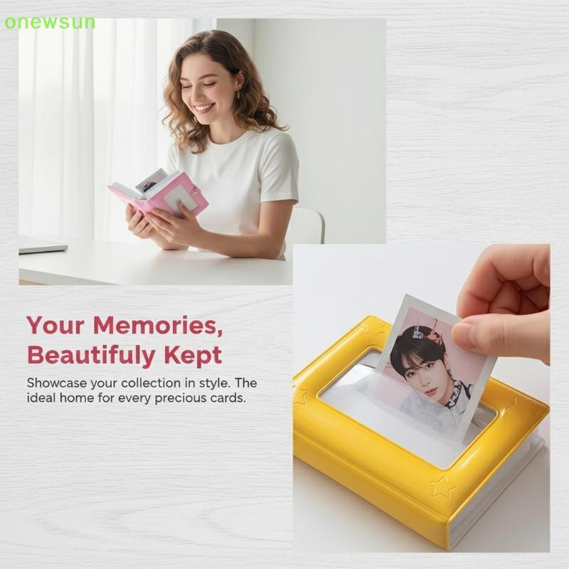 NSA Photocard Holder Book, 3 Inch Mini Photo Card Binder Kpop Photocard Binder Cho Star Chasing Phot