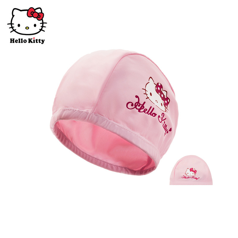 Mũ bơi trẻ em Hello Kitty Hello Kitty Mũ bơi hoạt hình cho bé Mũ bé gái