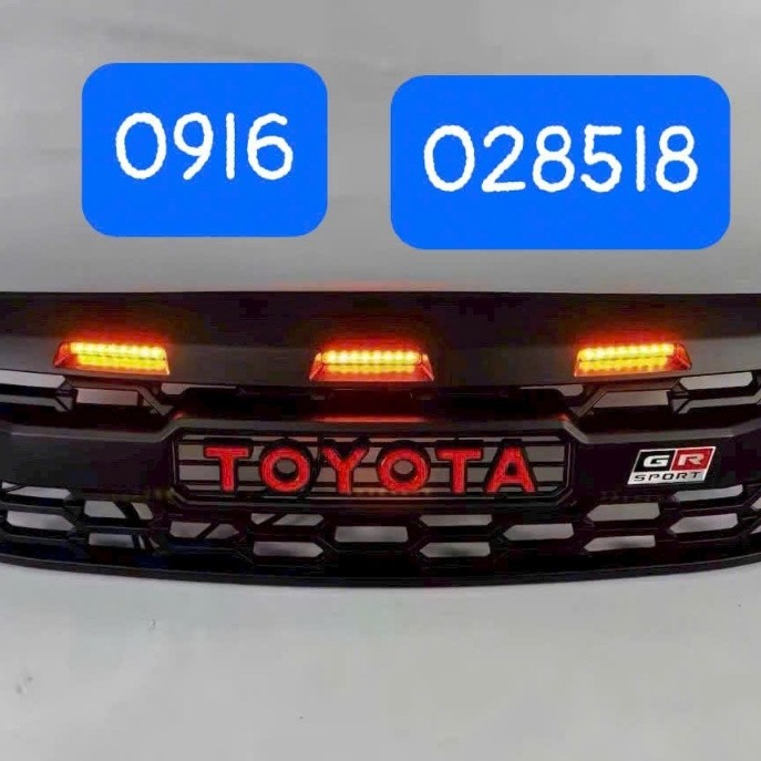 Fortuner 2008 2009 2010 2011 Mặt Galang độ, có đèn LED calang toyota fortuner