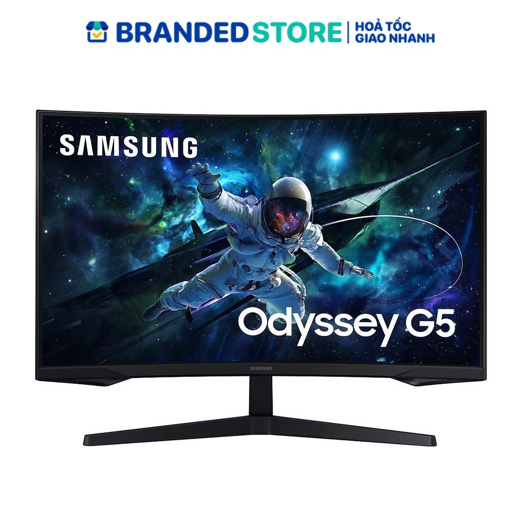 Màn hình cong Gaming Samsung Odyssey G5 G55C LS32CG552EEXXV / 32CG552 (32 inch, Cong, QHD, 165Hz, 1m