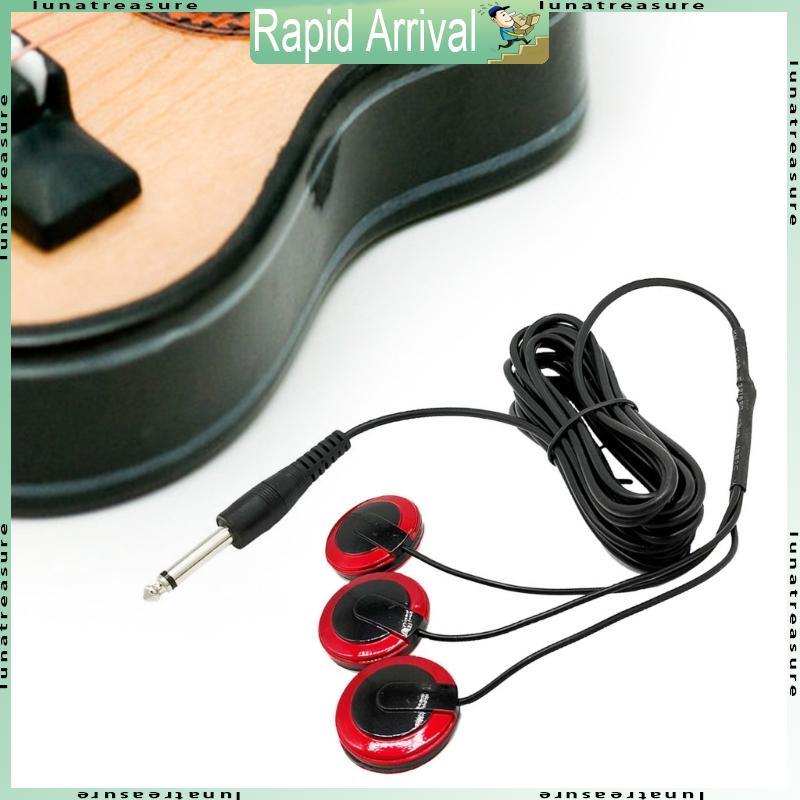 Lun Guitar Âm Thanh Pickup Piezo Contact Micro Pickup Transducer Guitar Cable Sticker Guitar Ukulele