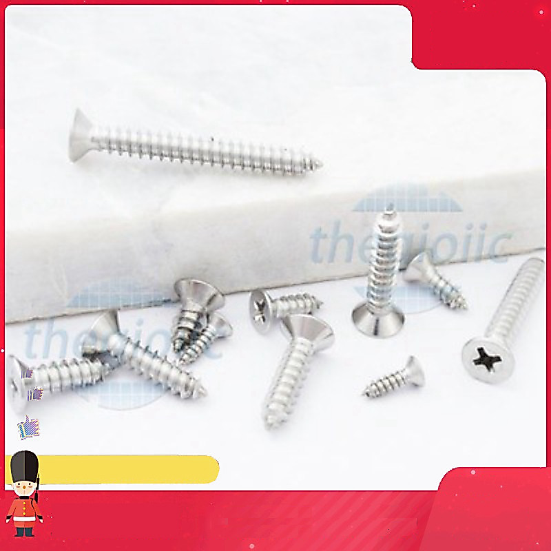 [10 Cái]- Vít Nhọn KA M6 x 25mm 304 Smart.hcm