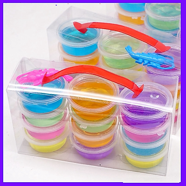 Slime Đồ Chơi Cho Bé Nhựa Dẻo 12 Hộp Cổng Trình Đây là một bộ đồ chơi slime 12 hộp chất lượng cao, a