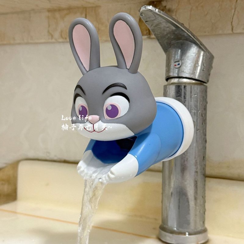 Rabbit Judy Faucet extender, cute children Nick Fox, bathroom faucet, splash-proof faucet