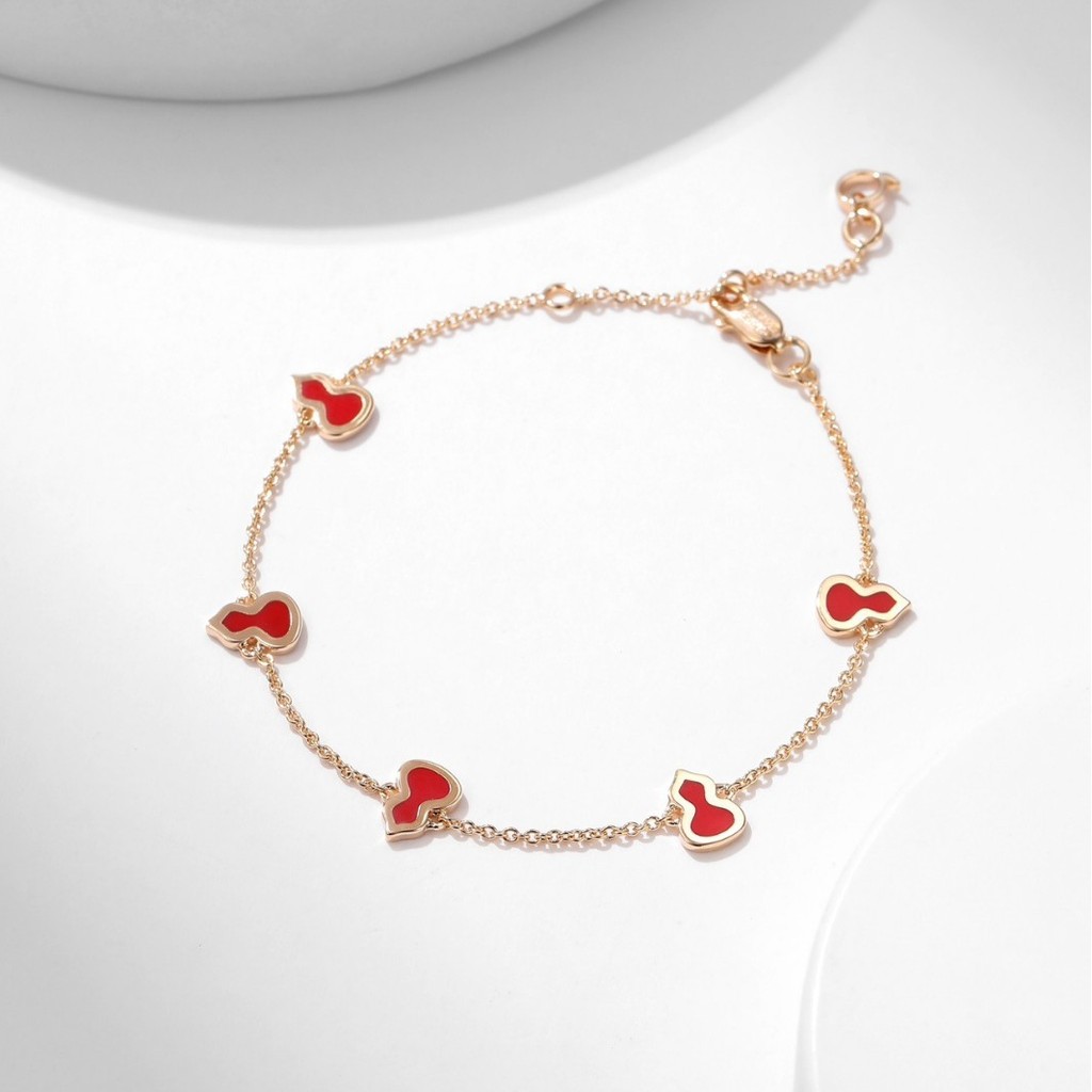 73J6 CNC5Floral agate hollow bracelet with diamonds, natural mother-of-pearl gourd, Chinese-style je