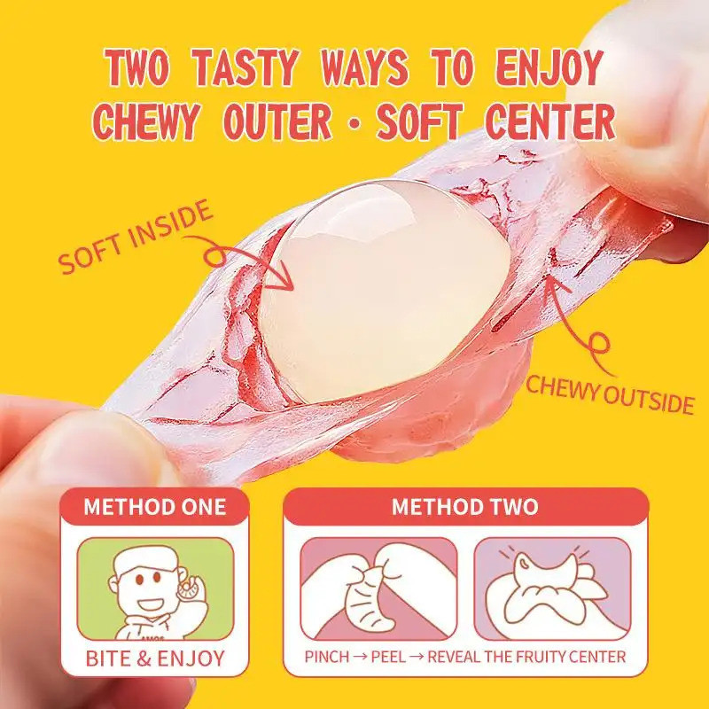 14Bags (2EachFlavor) KozeedPeelableGummyCandyVarietyPack – 7Flavors – ChewyFruityRolls, Fun & Snack