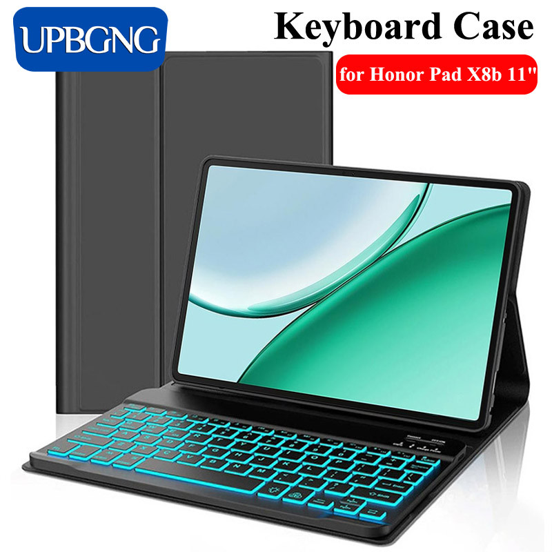 Ốp Lưng Bàn Phím Cho Honor Pad X8b X8a 11 Inch Có Đèn Nền Bàn Phím Bảo Vệ Cho Honor Pad X8b Phụ Kiện