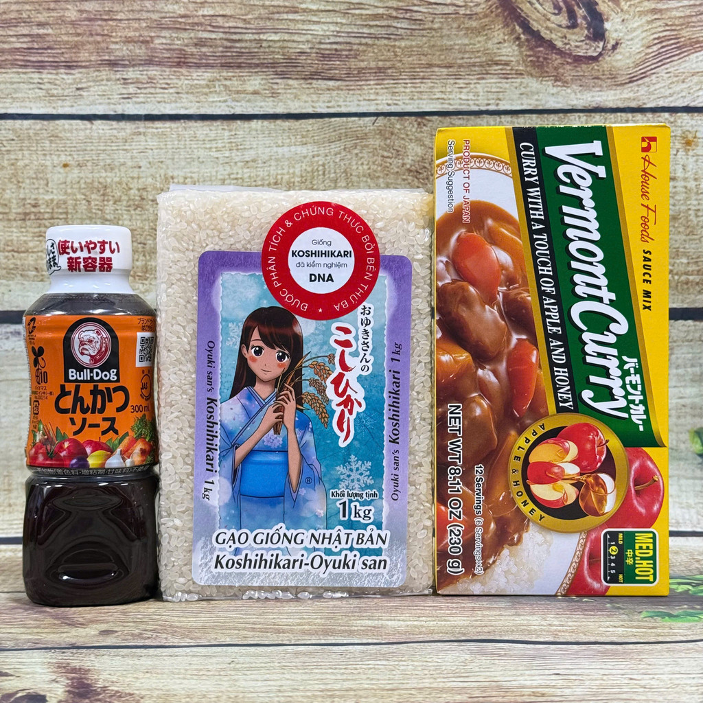 Combo Làm Cơm Cà Ri Katsu Nhật