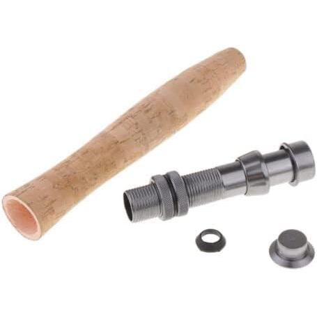 TEAMWILL Fly Fishing Rod Handle Composite Cork Grip Rod Building and Seat Set