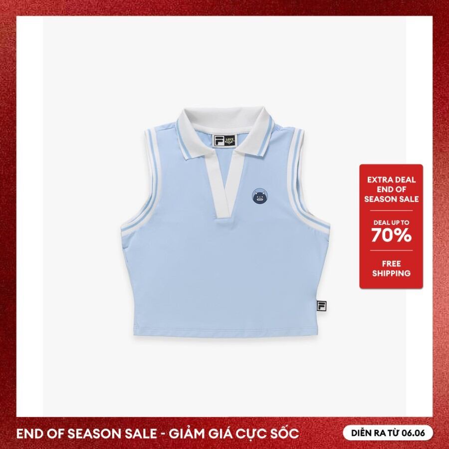 FILA - Áo sát nách nữ phối viền Fila x Sea Artist FW2TSH2S001F-PWK