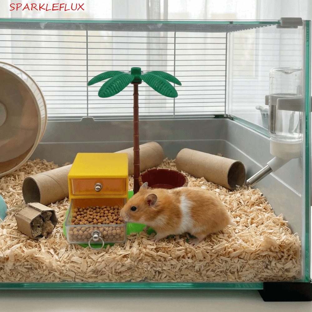 Hộp đựng thức ăn cho chuột hamster SPARKLEFLUX, Đồ chơi tìm kiếm thức ăn cho chuột hamster chống mài
