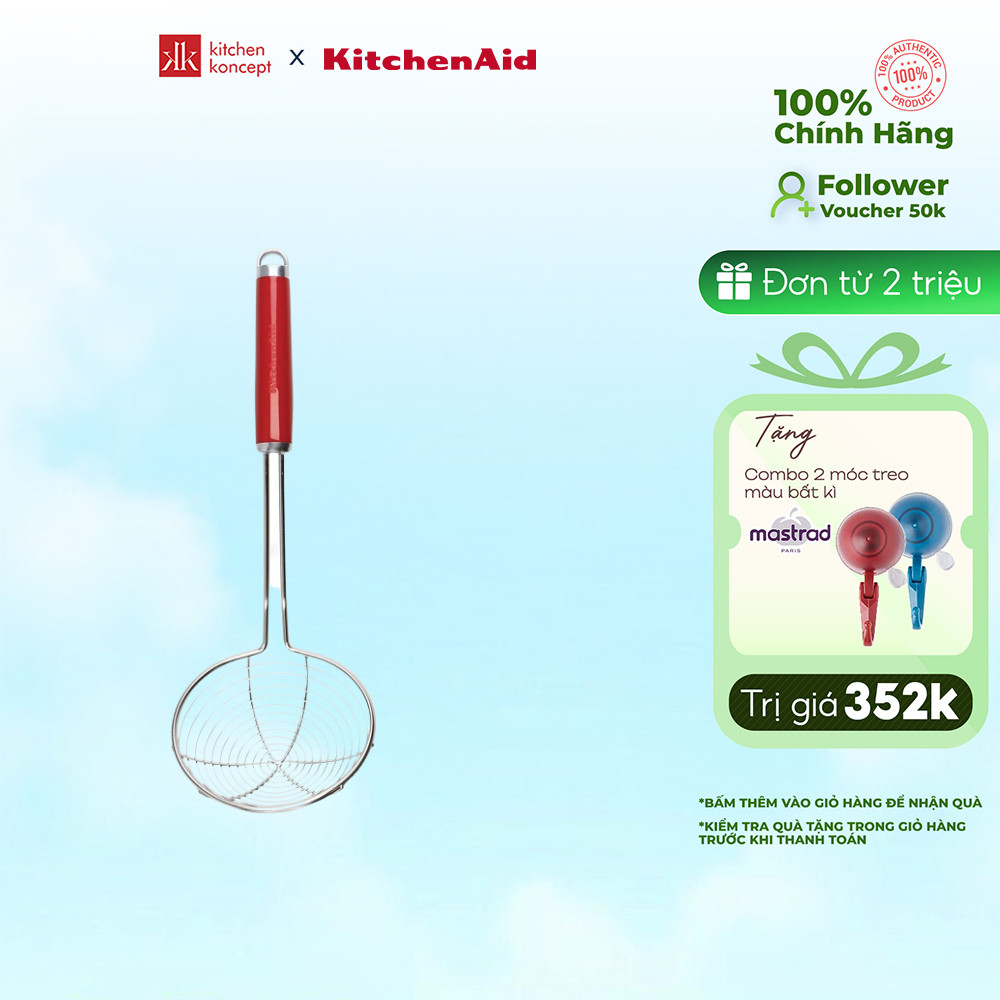 KitchenAid - Vá vớt, vá trụng mì - Màu đỏ