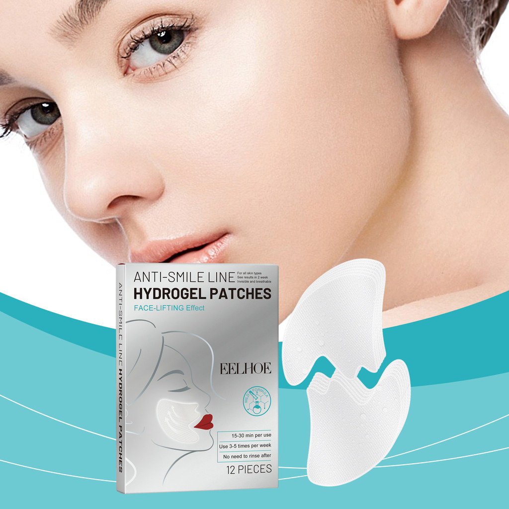 EELHOE Smile Pattern Patch Gel Microcrystalline Law Pattern Patch Eight-Character Pattern Facial Pat