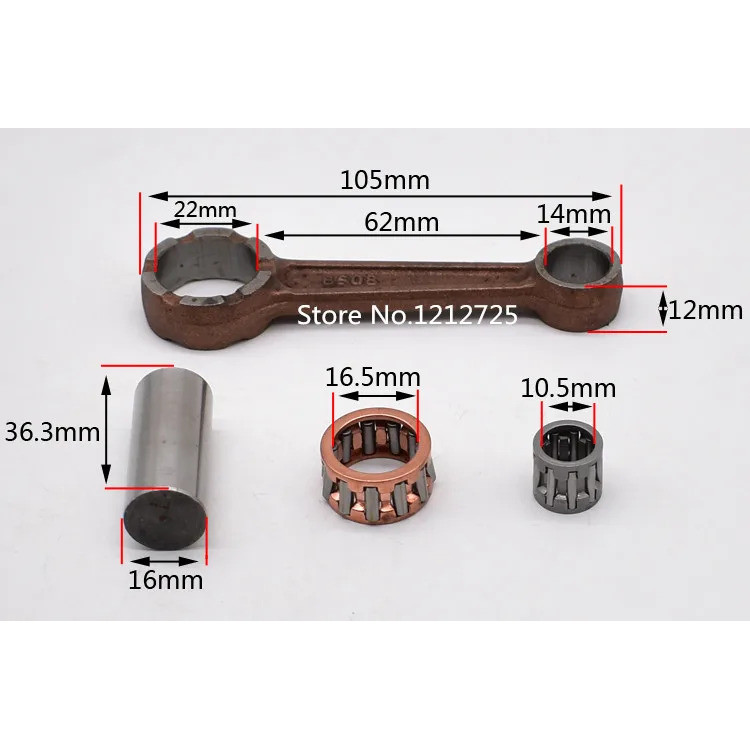 FW Thích hợp cho xe tay ga Yamaha BWS 50cc Động cơ trục khuỷu thanh kết nối BWS50 trục khuỷu thanh k