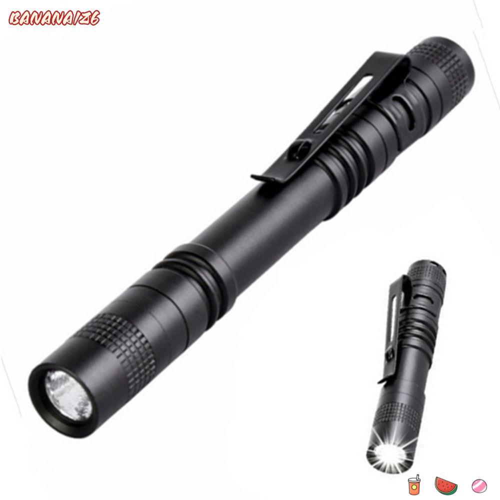 BANANA1Z6 Bút Hình Đèn Pin, Đèn Pin LED Di Động Mini, Đèn Pin Chống Nước Kẹp Bút Dụng Cụ Chiếu Sáng 