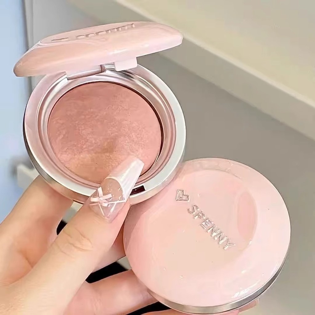 Spenny Spenny Spenny Baking Powder Soft Mist Blush Blush Purple Shrink Màu mở rộng Làm sáng tự nhiên