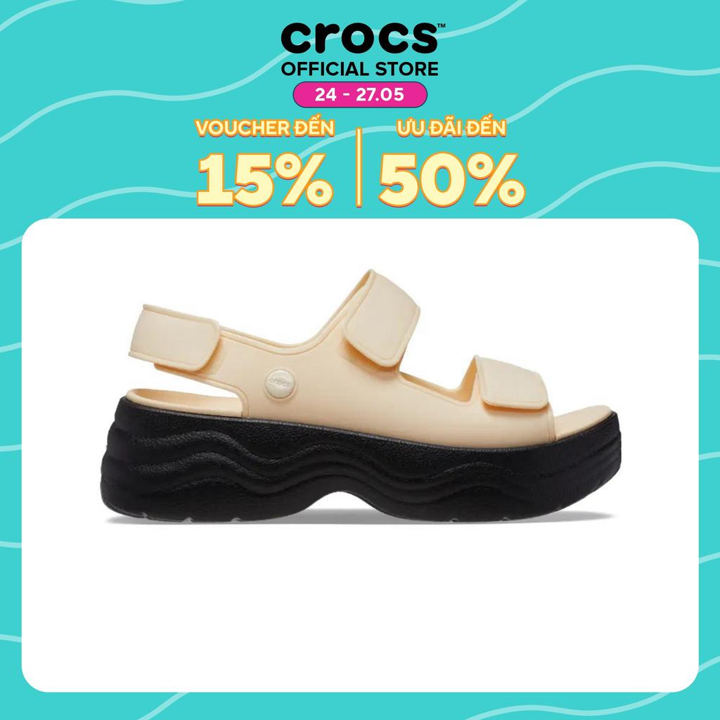 Xăng Đan Nữ Crocs Skyline - Vanilla/Black