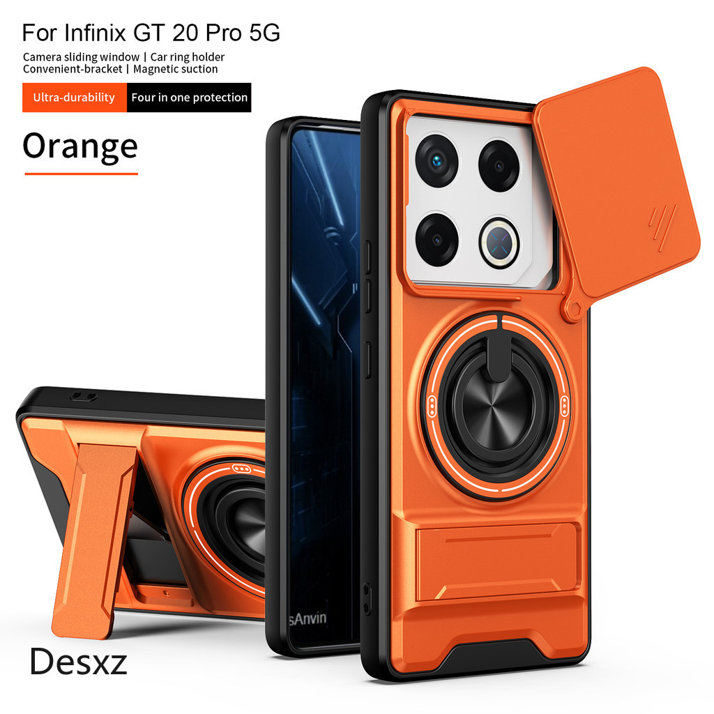 Vỏ giáp cho Infinix GT 20 Pro Infinix GT20 Pro Vỏ điện thoại Magsafe Giá đỡ gấp từ tính Vỏ bảo vệ Ca