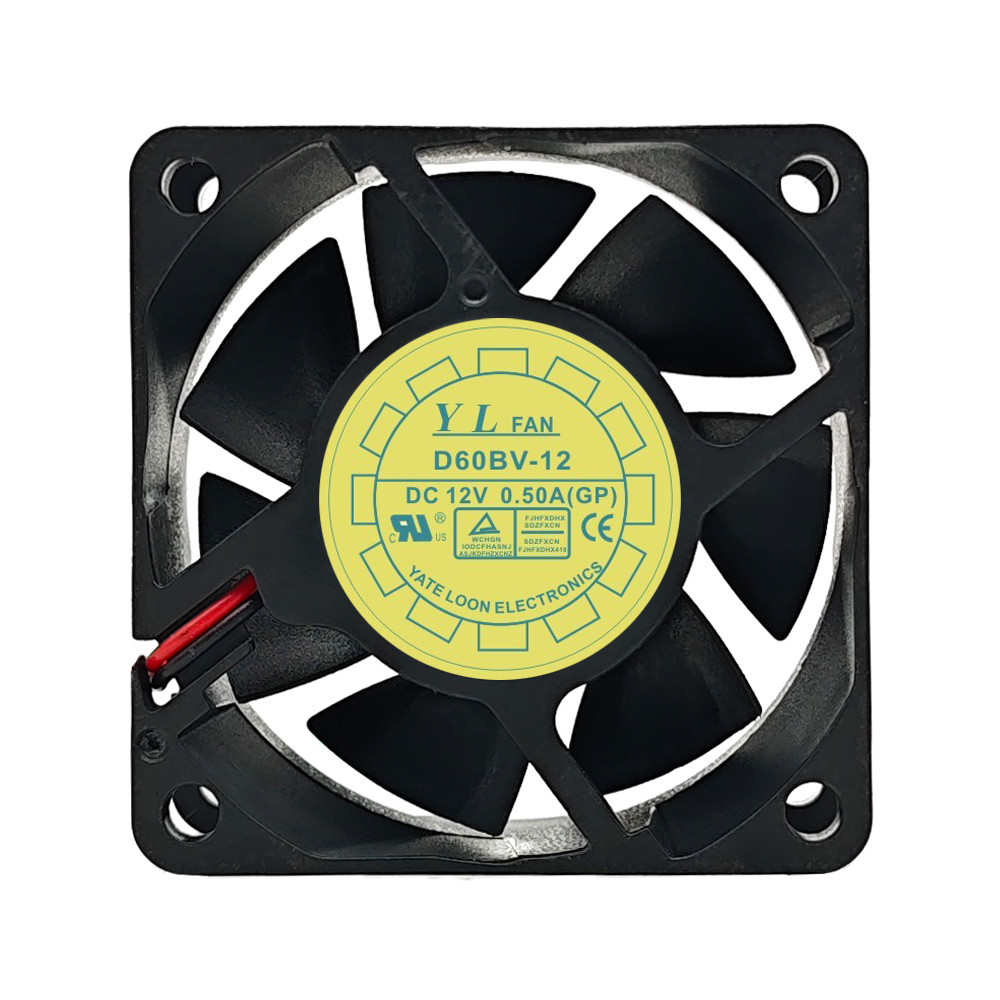 Yuelun 6025 12V 0.5A Bộ điều khiển quạt khung gầm Quạt làm mát điện D60BV / SH-12