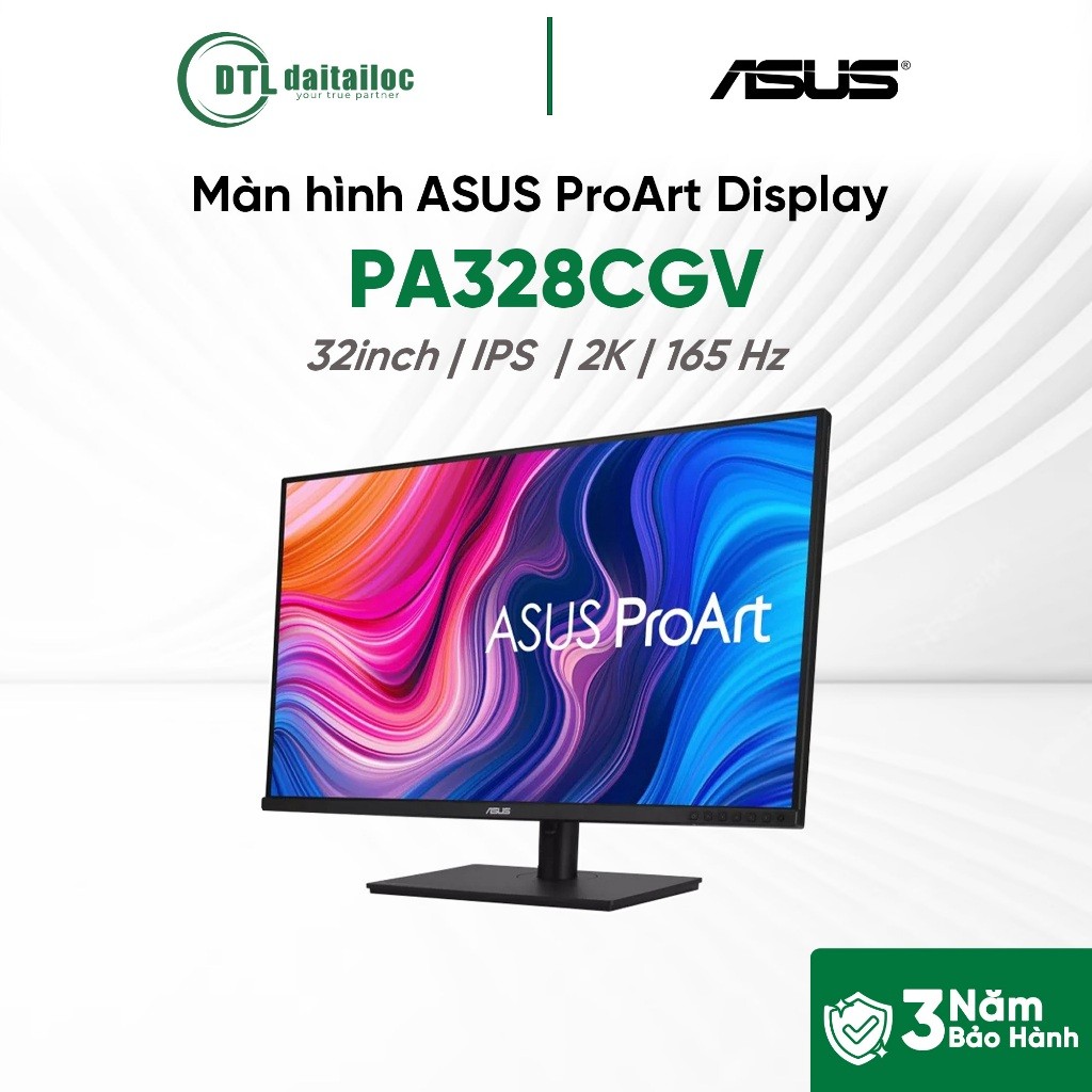 MÀN HÌNH ĐỒ HỌA ASUS PROART DISPLAY PA328CGV 32 INCH 2K IPS 165HZ 5MS | CHÍNH HÃNG | BẢO HÀNH 36 THÁ