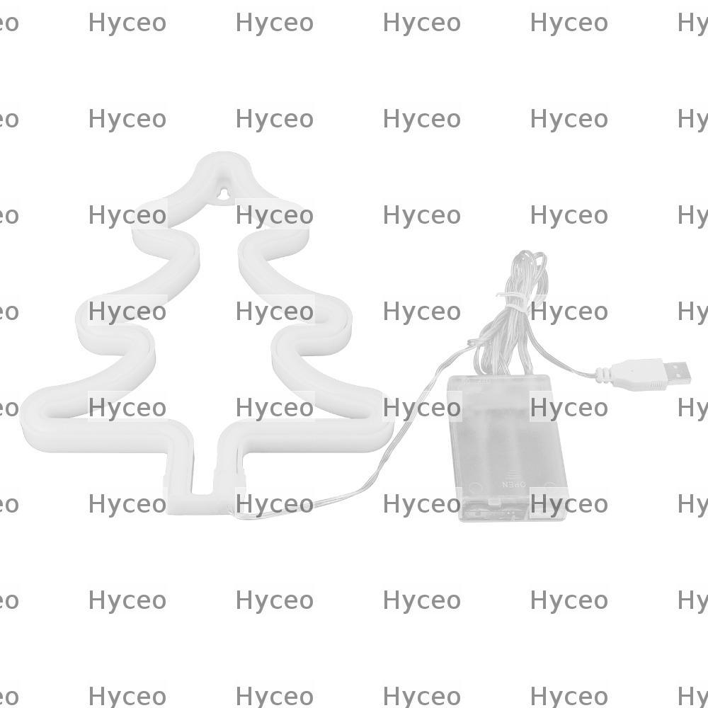 Đèn neon HYCEO, Đèn LED neon cây thông Noel 5V, USB hiện đại hoặc đèn LED neon chạy bằng pin Tiệc Gi