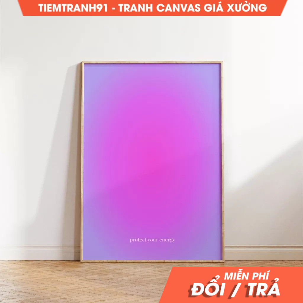 Tranh treo tường, Aura Poster, Spiritual Wall Art, Gradient, Angel Numbers, Affirmation Wall Art. (1