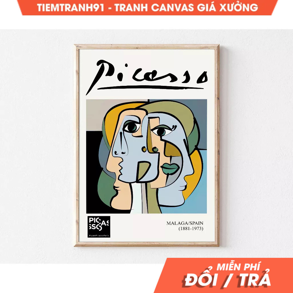 Tranh treo tường, Picasso, Large Art, Eclectic Wall Art, Maximalist Decor, Funky Home Decor, Apartme
