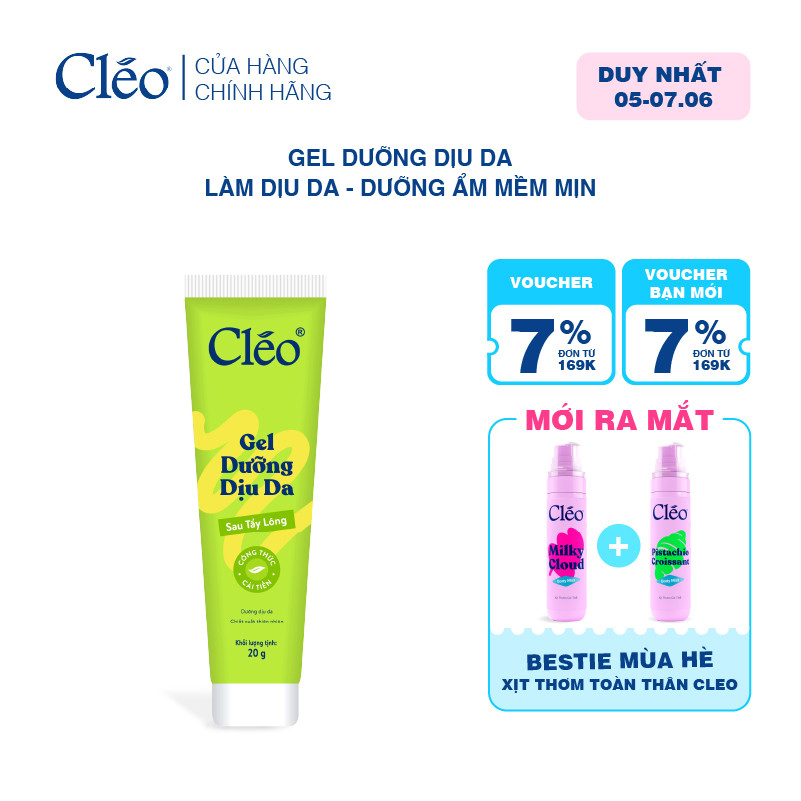 Gel Dưỡng Da Cleo Soothing Gel Sau Tẩy Lông 20g