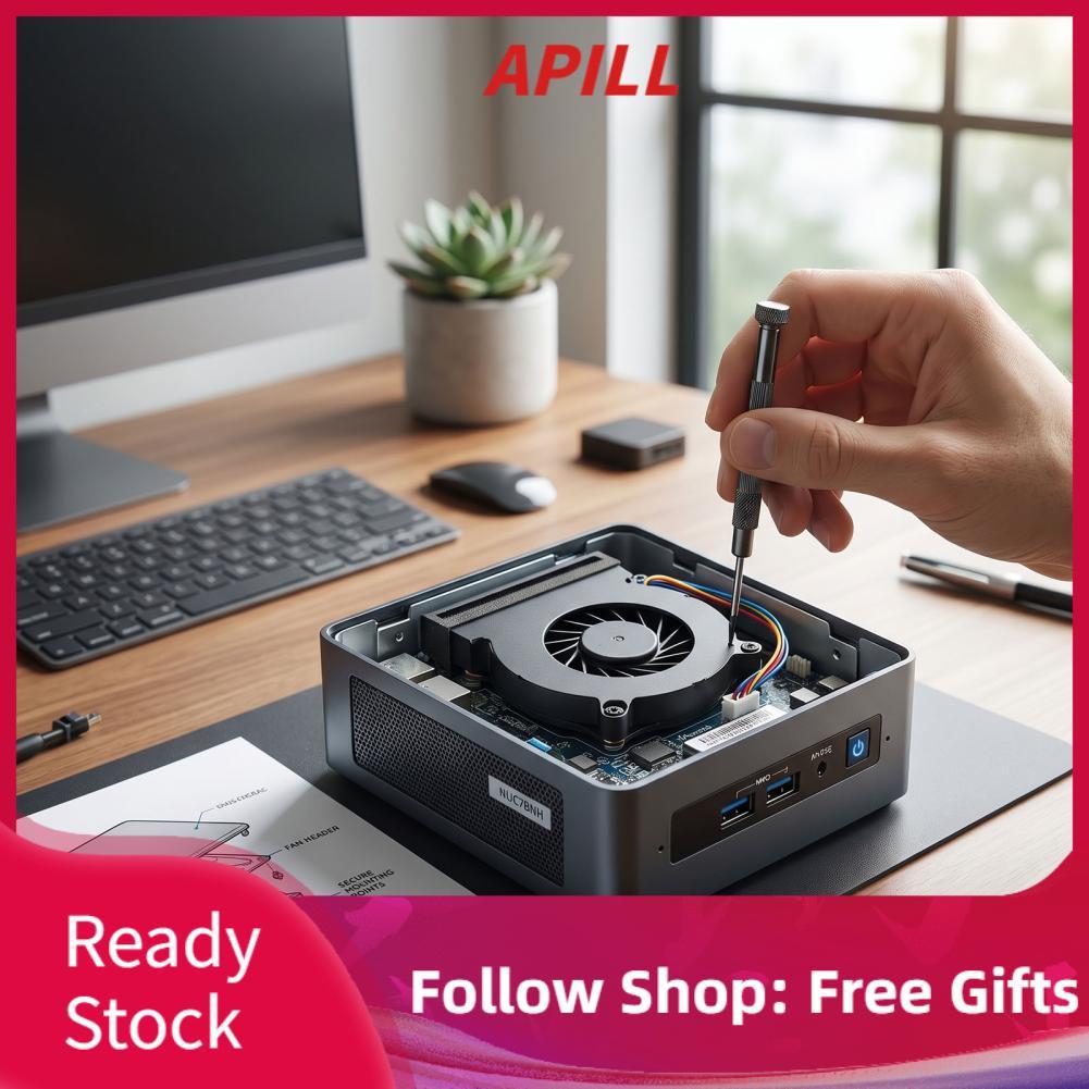 apill Gugxiom Quạt Làm Mát CPU BSB05505HP cho NUC5 NUC6 NUC7 i3 i5 i7 Mini PC 4 Pin Kết Nối CBXG2 Br