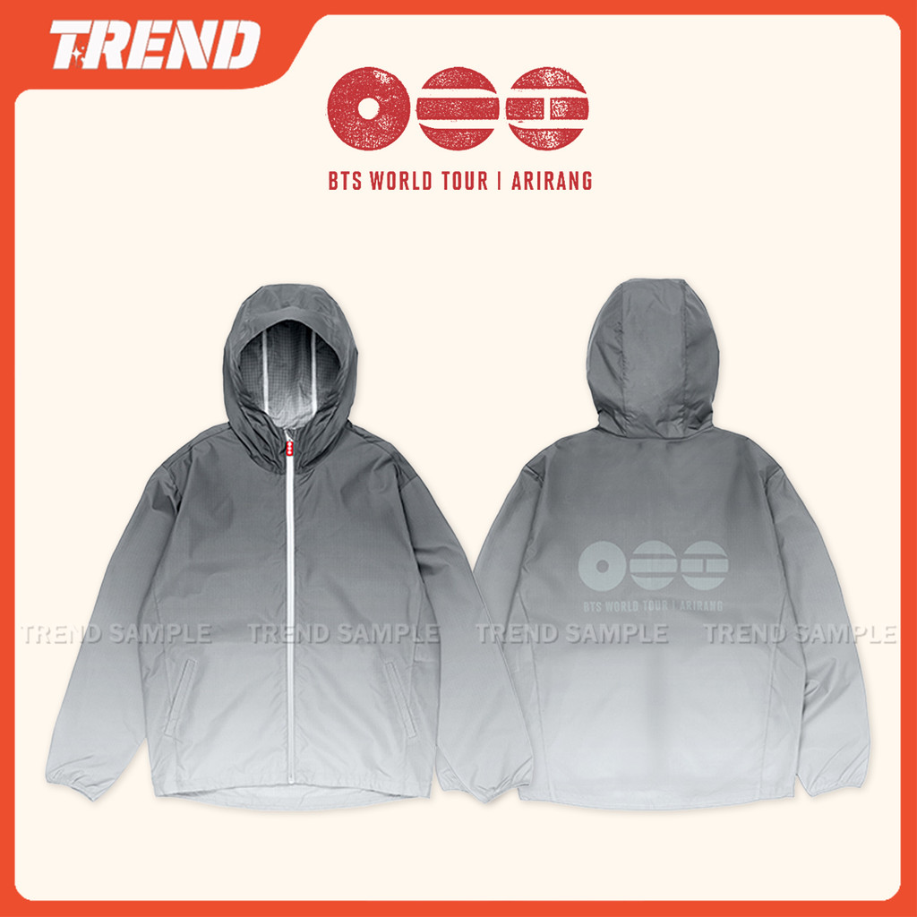 2026 BANGTAN WORLD TOUR ARIRANG Merch Áo khoác gió Vintage Unisex Plus Size Rời JUNGKOOK JIMIN V Áo 