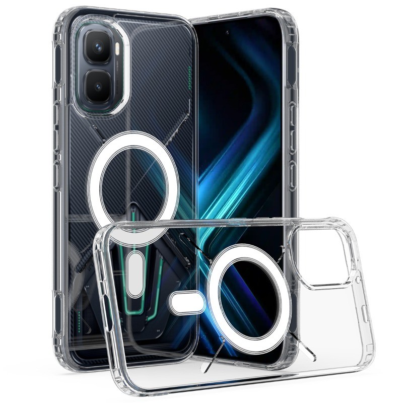 Dành Cho Infinix GT 50 Pro Ốp Lưng Sạc Không Dây Từ Tính Chống Sốc Trong Suốt Acrylic PC Dành Cho In