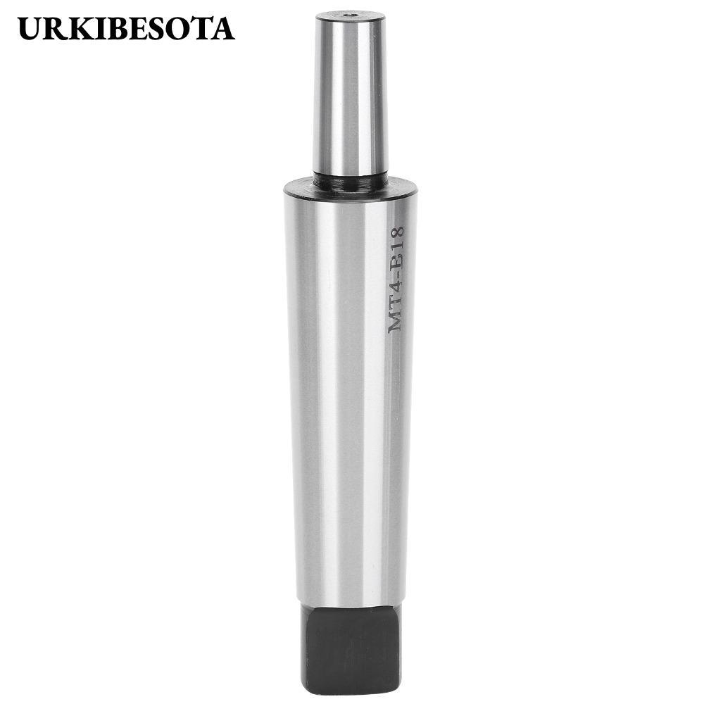 Máy khoan URKIBESOTA Chuck Arbor, Bộ chuyển đổi ống thẳng đuôi phẳng mạ điện, Chất liệu thép MT4-B18