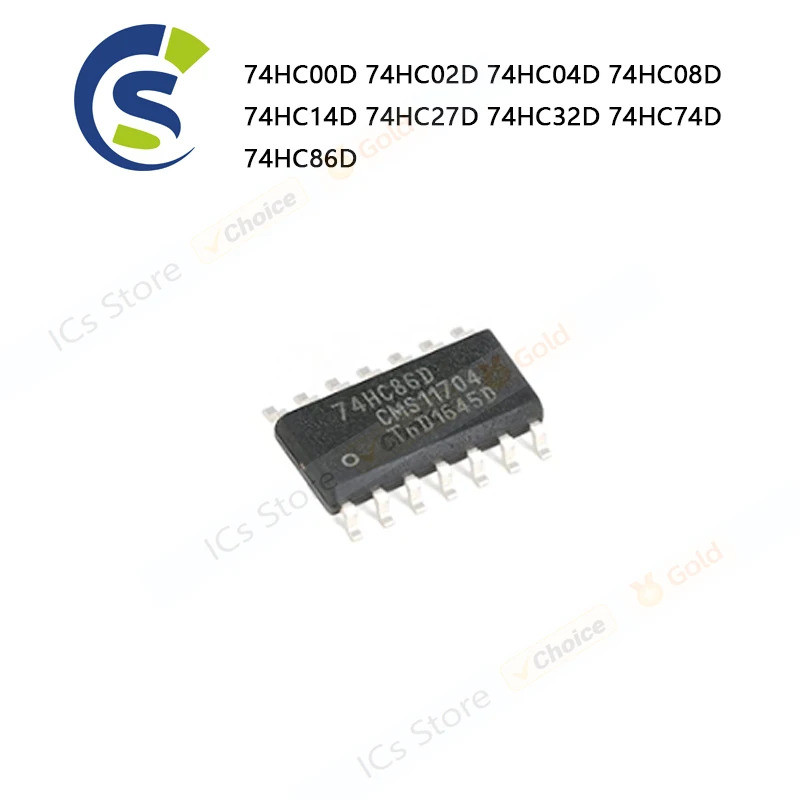 5 CHIẾC SN74HC14DR 74HC00D 74HC02D 74HC04D 74HC08D 74HC14D 74HC27D 74HC32D 74HC74D 74HC86D SOP-14 Ch