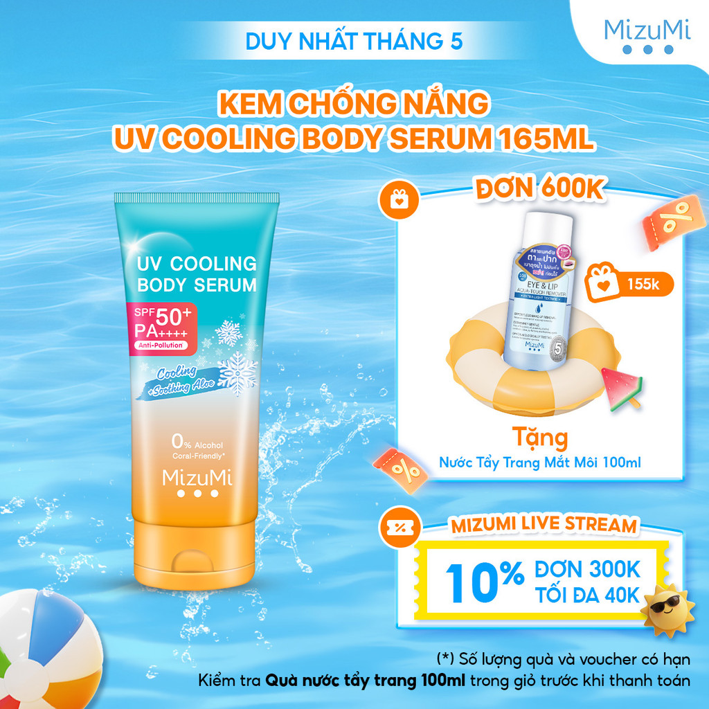 Kem chống nắng MizuMi UV Cooling Body Serum 165ml