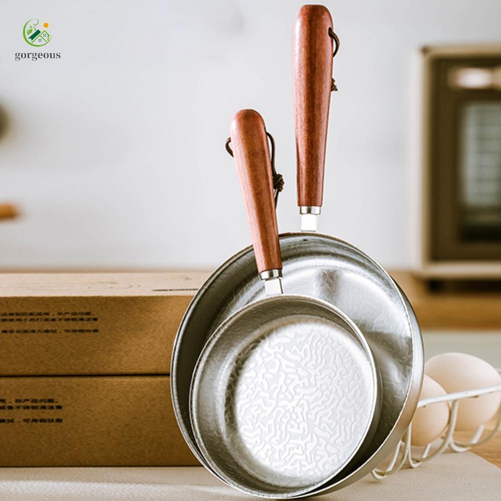 [FUXIN]Multi Use Stainless Steel Mini Frying Pan Compatible with All Stovetops