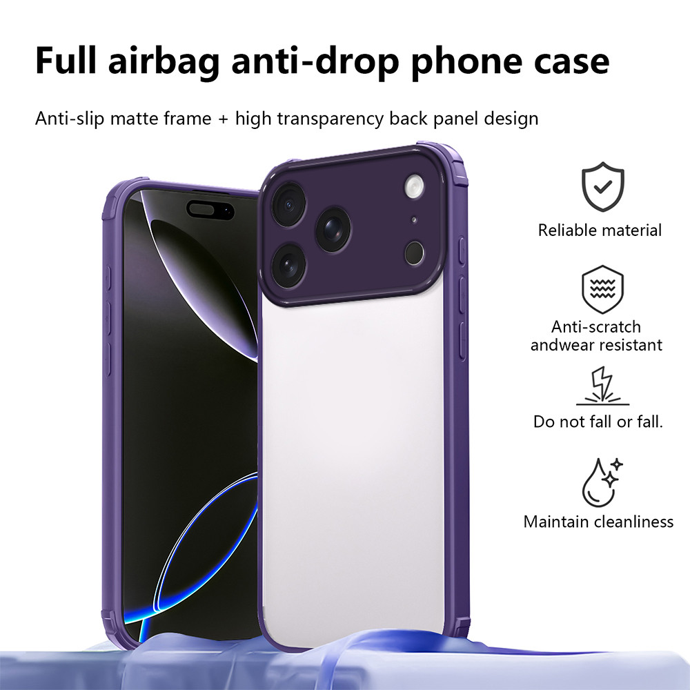 Áp dụng cho Apple iPhone 17 Pro Max 17PRO 17 AIR PLUS 17PROMAX 17PLUS Đệm khí bốn góc trong suốt cao