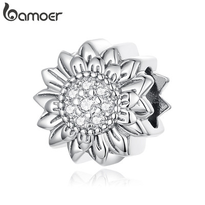 Bamoer Charms Hạt Hướng Dương Phụ Kiện DIY Vòng Tay Cho Nữ Quà Tặng