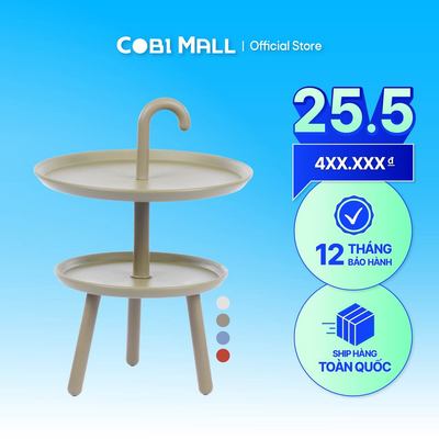 Bàn nhựa đúc nguyên khối Double Marry - Cobihome (Xanh, Cam, Xám, Olive)