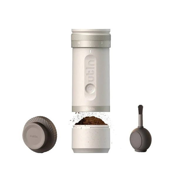 Cối xay cà phê bằng pin Outin Fino Coffee Grinder, màu White [Nhập khẩu chính hãng]
