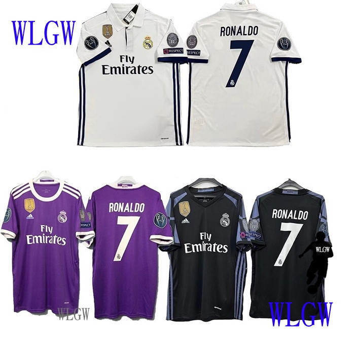 [WLGW] Áo bóng đá Real Madrid 2016-2017, áo đấu thứ ba cổ điển