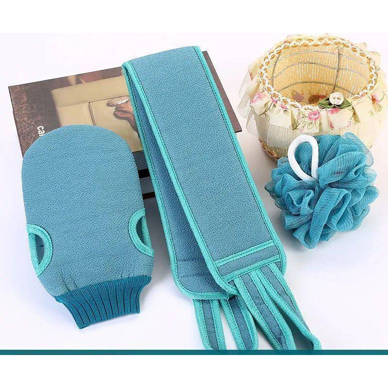 Bath Towel Adult Strong Rubbing Decontamination Bath Back Rub Loofah Set Bath Towel GXRA