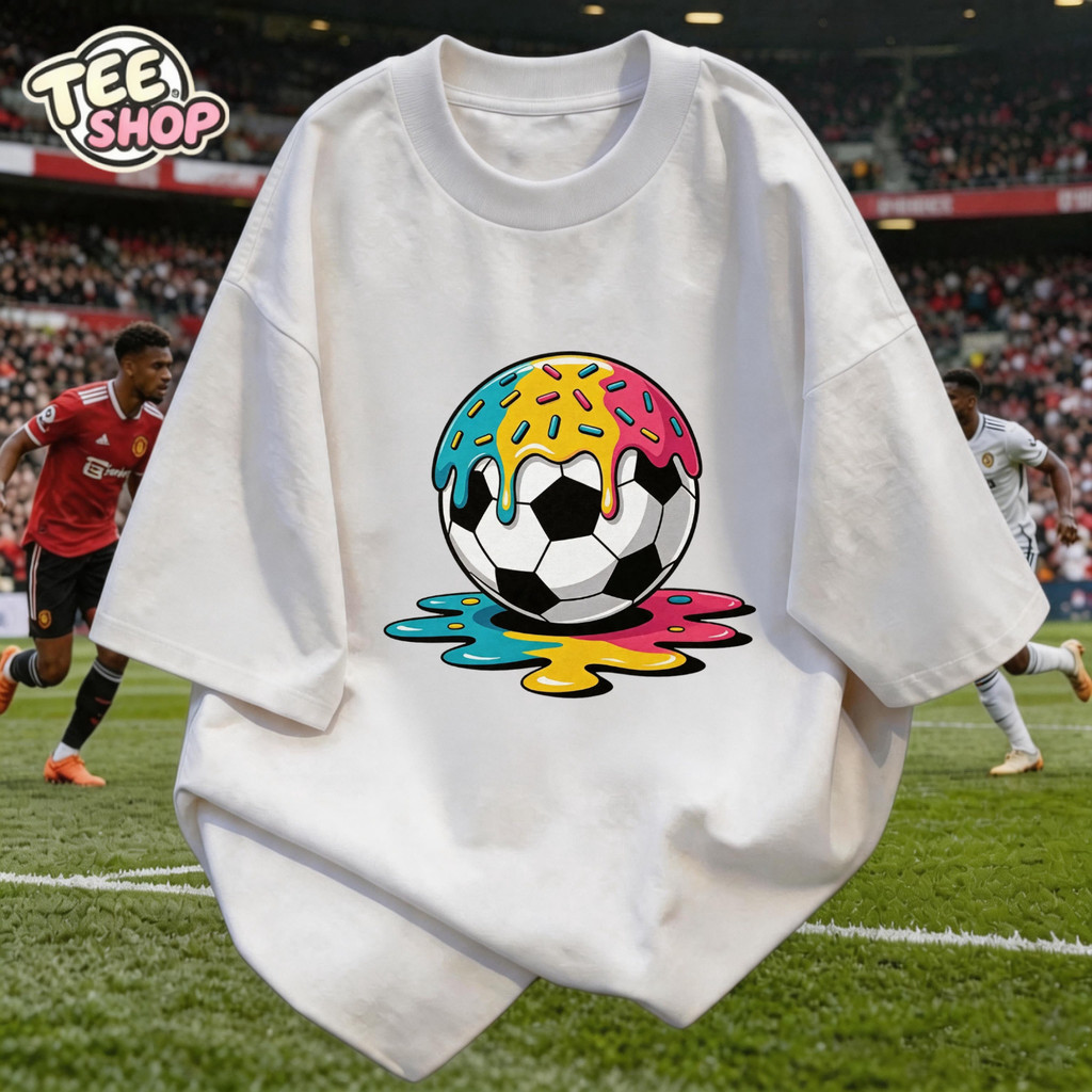 TEE · SHOP Áo thun oversize Áo sơ mi mát mẻ Hàn Quốc "Goal Vibes" Không co rút họa tiết in vải mềm m