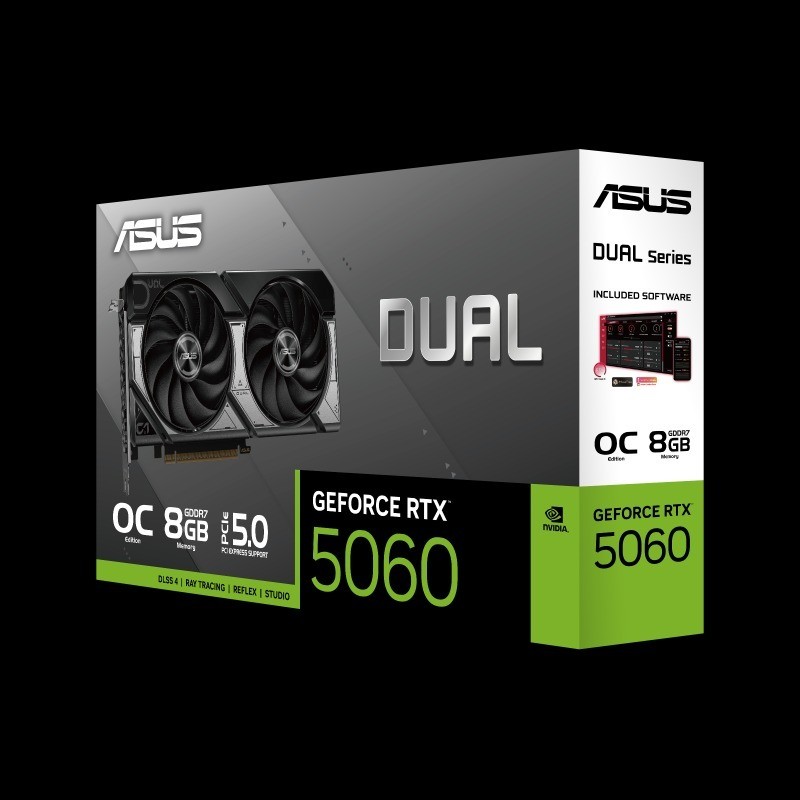 Card màn hình VGA Card màn hình ASUS GeForce RTX 5060 DUAL OC 8GB | Chính Hãng | Bảo hành 36 tháng | BigBuy360 - bigbuy360.vn
