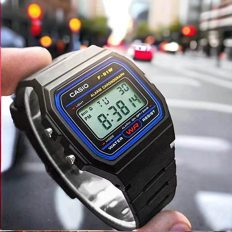 [ĐỒNG HỒ ĐIỆN TỬ CASIO HUYỀN THOẠI] đồng hồ điện tử Casio F-91W chính hãng, đồng hồ chống nước Casio